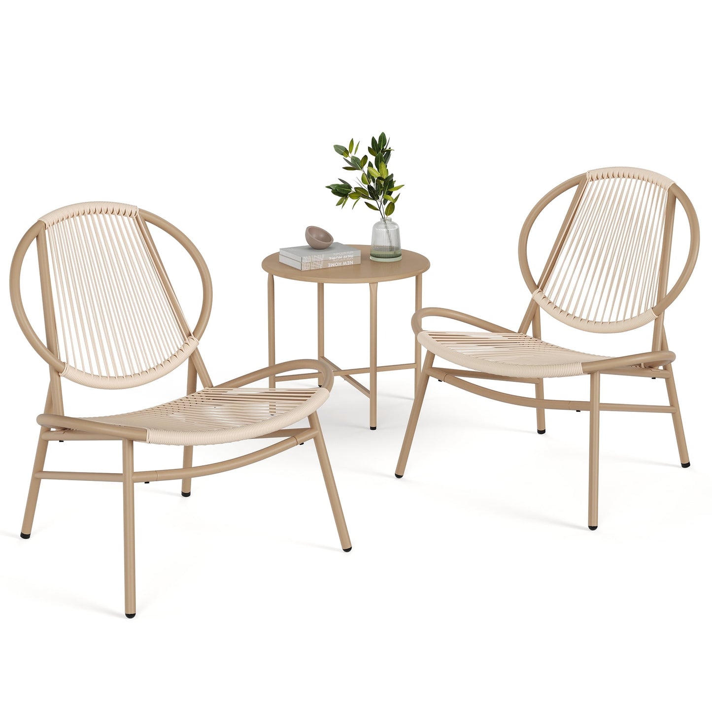 Patio Furniture Set 3 Pieces, Acapulco Chairs