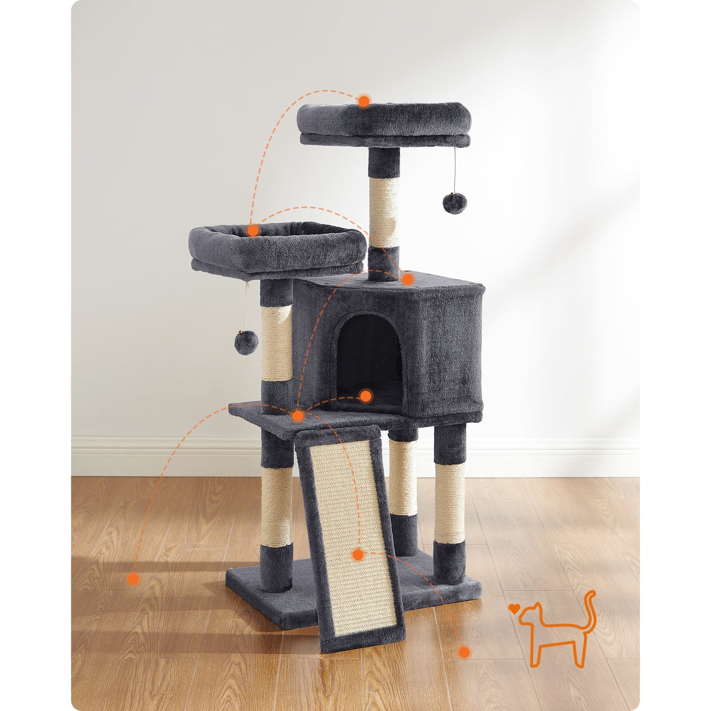 FEANDREA 45.3-Inch Cat Towe