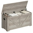 Storage Chest, Storage Trunk with 2 Safety Hinges, Storage Bench, Shoe Bench, Farmhouse Style, 15.7 x 39.4 x 18.1 Inches