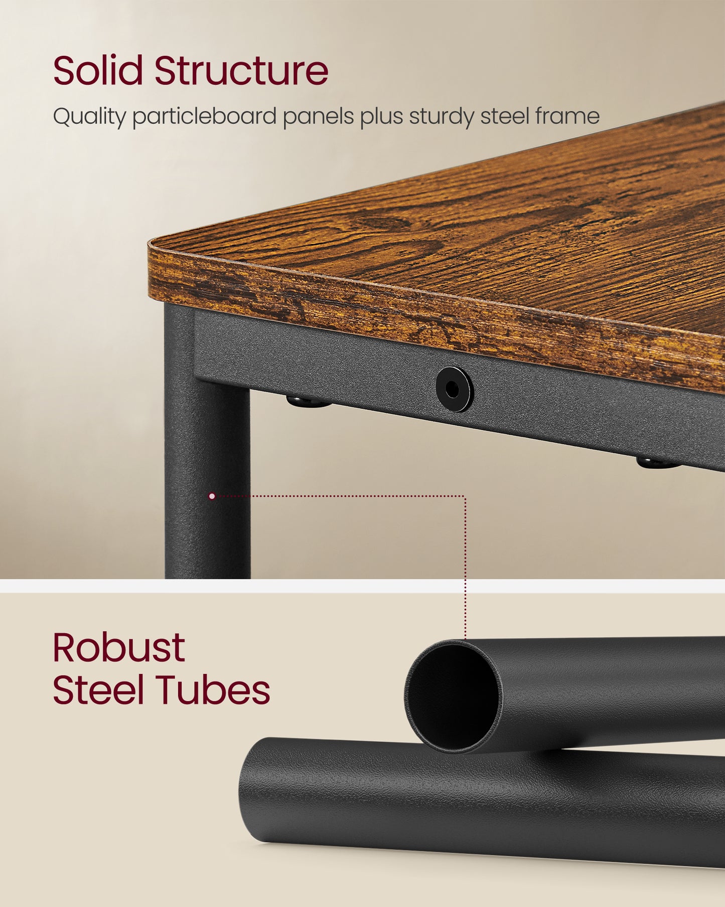 Side Table with Charging Station, Narrow End Table, 3-Tier Nightstand, Sofa Table for Small Spaces, Magazine Rack, for Living Room, Bedroom, Study