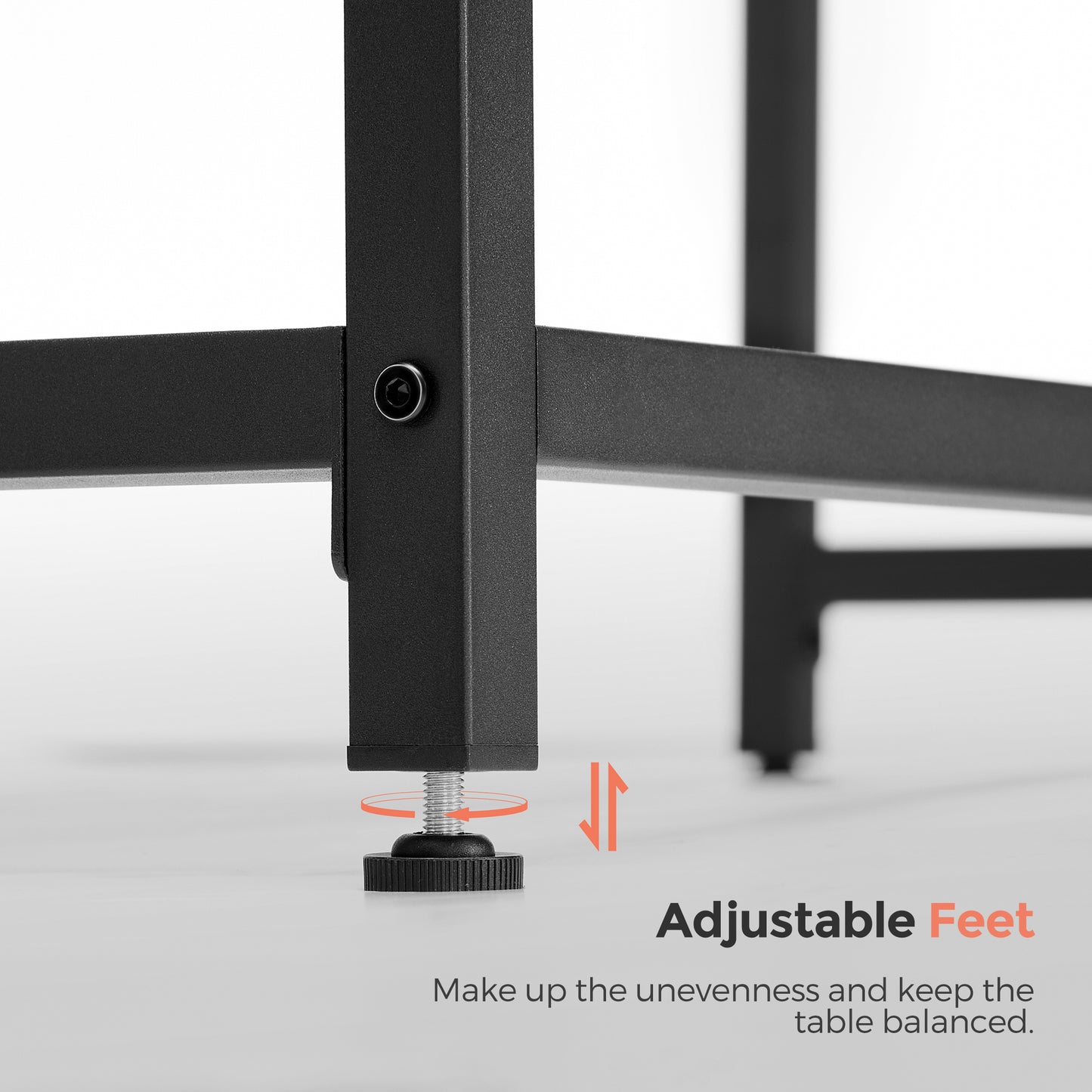 Computer Desk, Gaming Desk, Home Office Desk, Metal Frame Perfect for Maximizing Functionality
