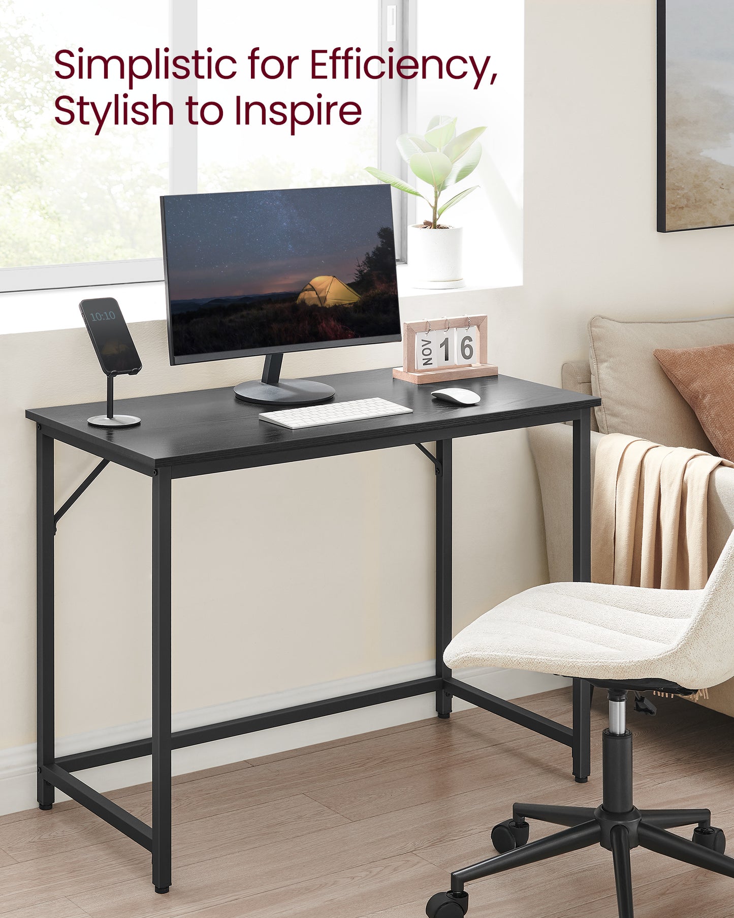 Industrial Style Computer Desk, Gaming Desk, Home Office Desk, Metal Frame, A Sturdy Metal Frame Gaming & Home Office Desk