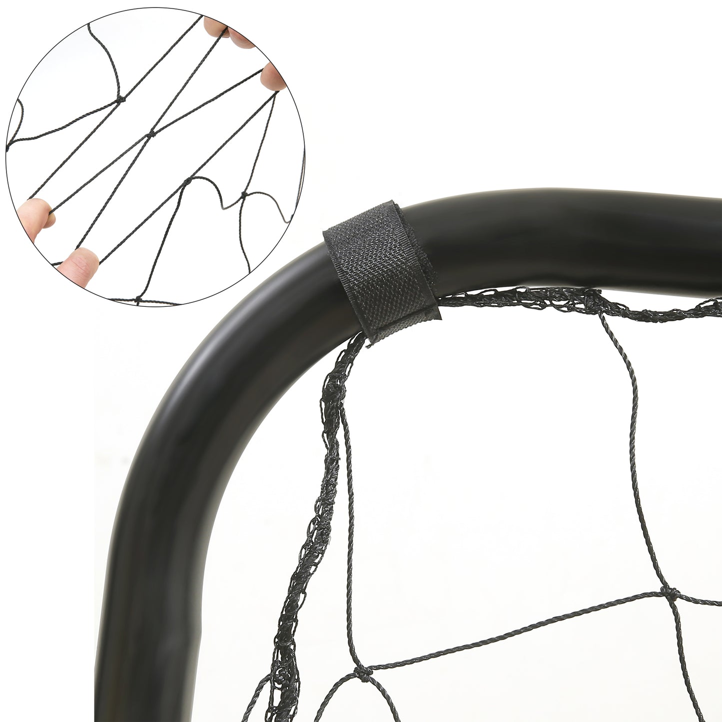 Children's Soccer Goal 12 x 6 Foot, in Garden, Courtyard, Park, Beach, Metal Pipes and PE Net, Quick Assembly, Black