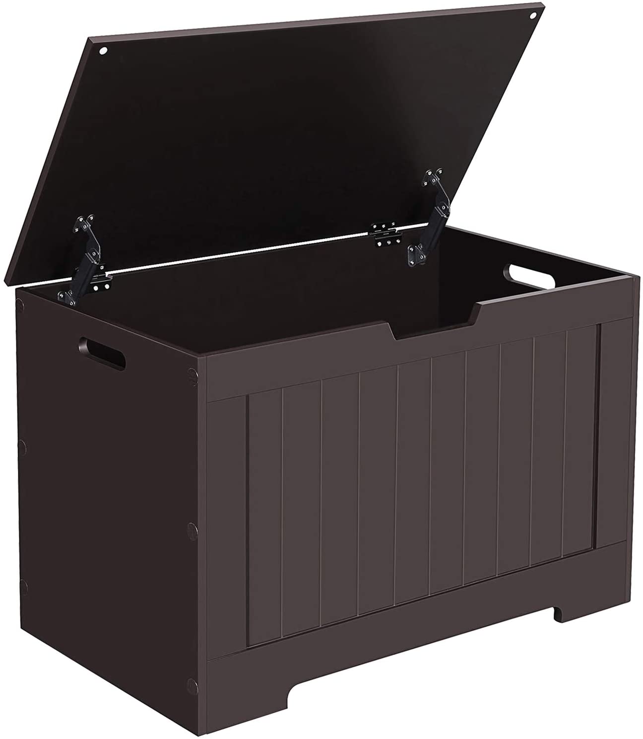 VASAGLE Lift Top Entryway Storage Chest/Bench with 2 Safety Hinge, Woo ...