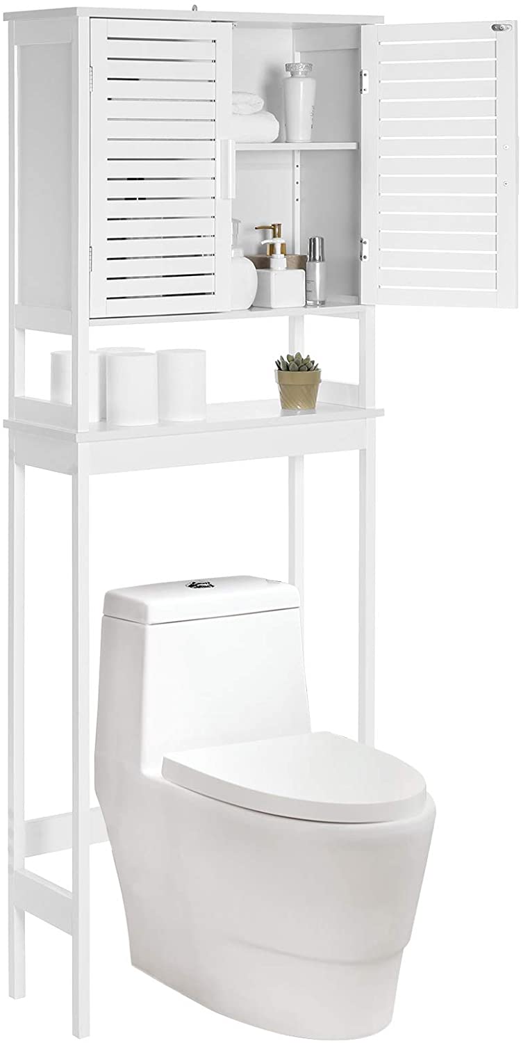 SONGMICS OverTheToilet Storage, Bathroom with Inside Shelf