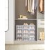 Shoe Boxes, Pack of 12 Shoe Storage Organizers, Stackable Clear Plastic Boxes for Closet, Sneakers, 9.1 x 13.1 x 5.6 Inches, Fit up to US Size 11