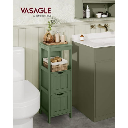 VASAGLE Bathroom Floor Cabinet, Bathroom Storage Organizer Rack Stand