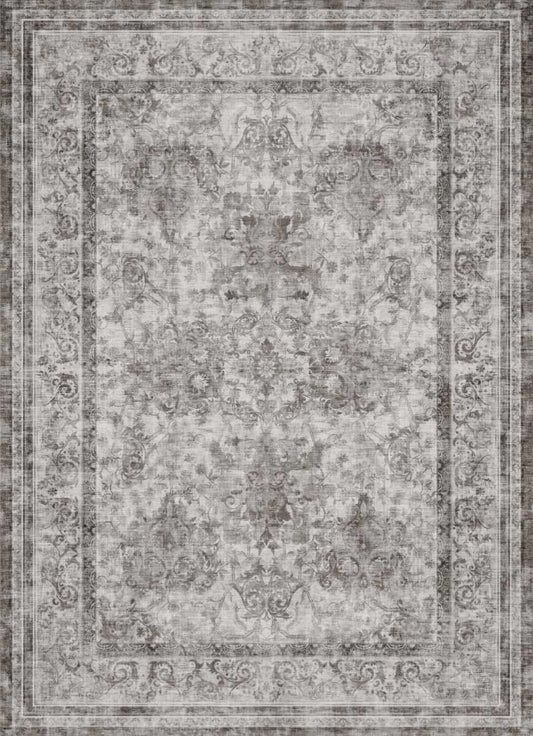 SONGMICS HOME American Style Rug 5x7 Dove Gray