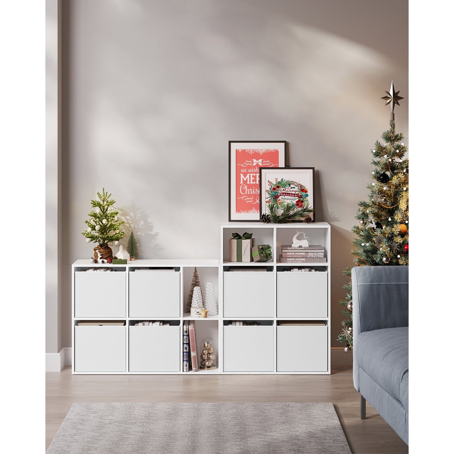 SONGMICS HOME Bookcase White