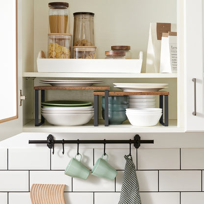 4 Pack Cabinet Organizer Shelf, Kitchen Counter Shelves, Kitchen Storage, Spice Rack