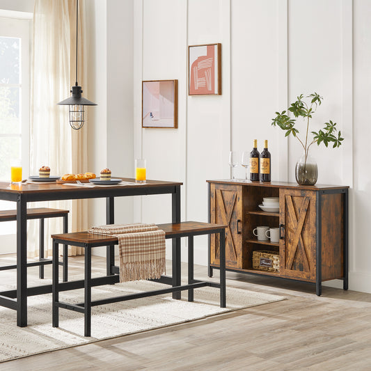 Pair of 2 Dining Bench for Kitchen, Living Room, Outdoor Party