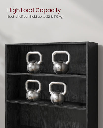 Spacious 3-Tier Bookshelf, 31.5 Inches Wide, Open Bookcase with Adjustable Storage Shelves - Floor Standing Unit