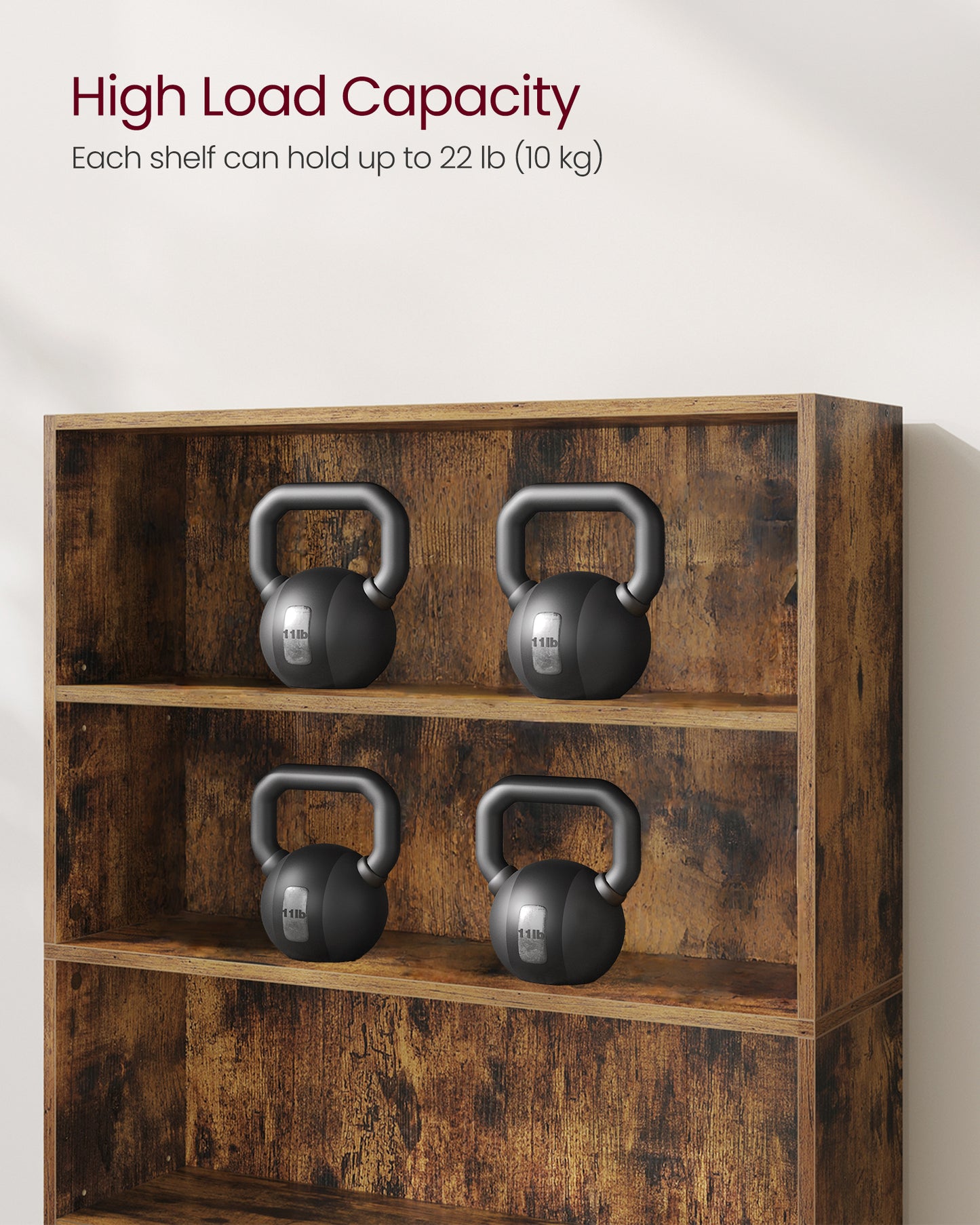 3-Tier Bookshelf, 31.5 Inches Wide, Open Bookcase with Adjustable Storage Shelves, Floor Standing Unit