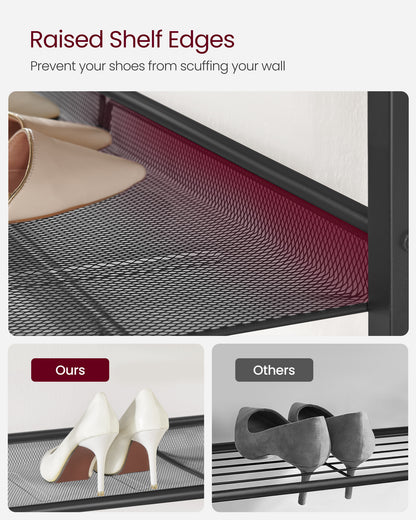 Shoe Rack, 5-Tier Shoe Storage Organizer, for Entryway, decorative shoe rack