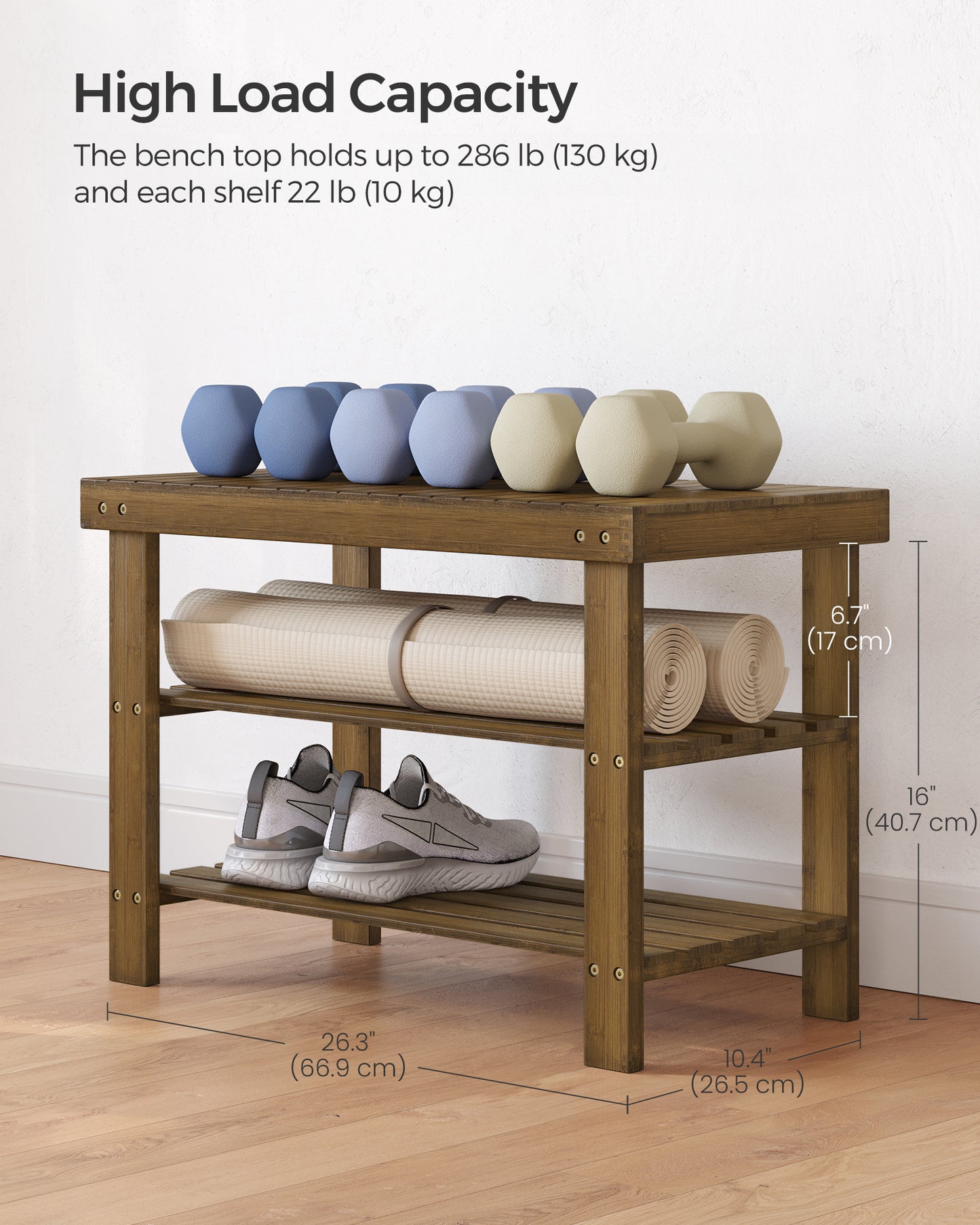 Shoe Bench, shoe storage bench, Attractive Bamboo Shoe Rack Bench for Entryway Organization and Comfort - Stylishly Welcome Home