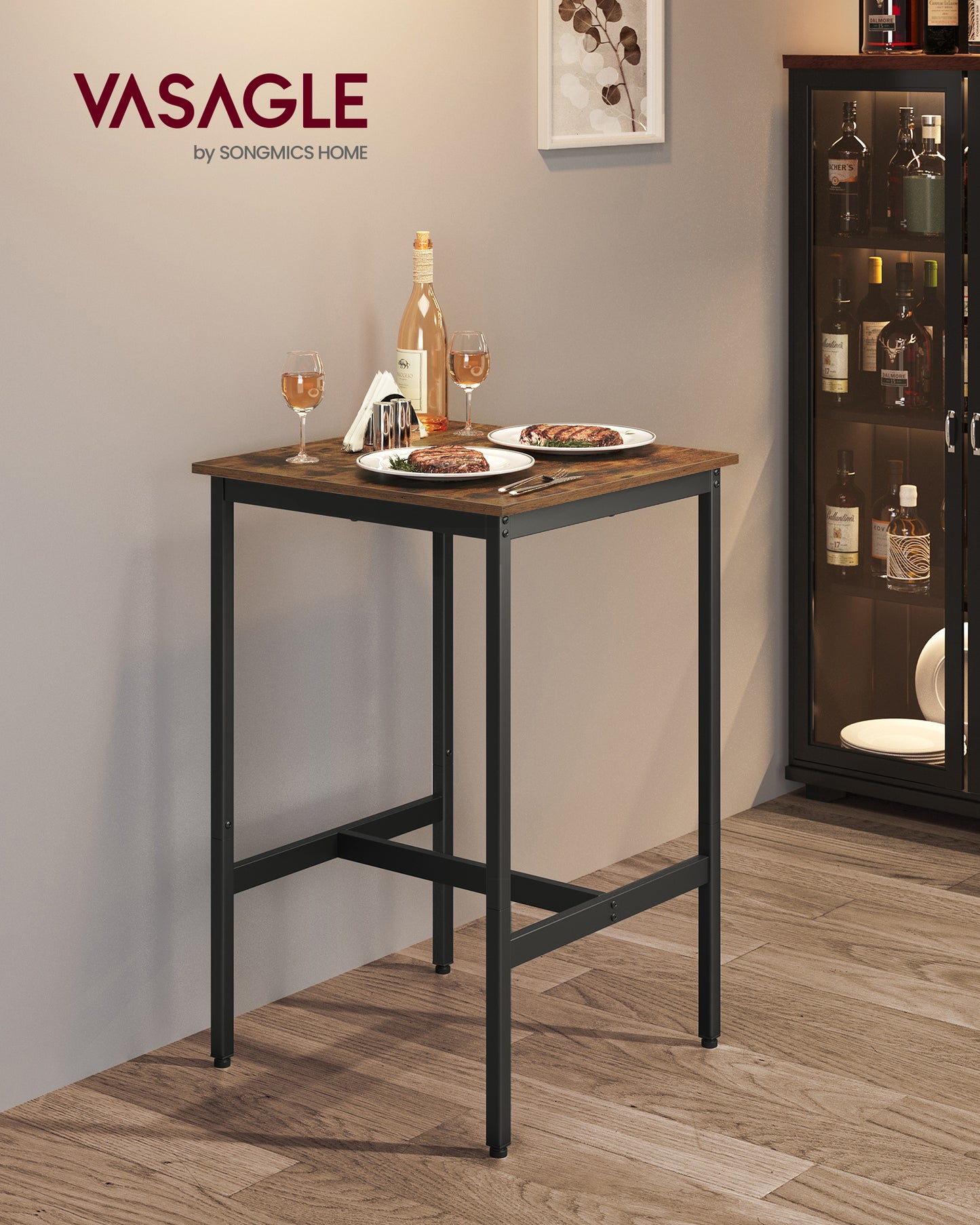 Pub Table, Bar Height Table, Counter Height Table, Square Table, Small Kitchen Table For 2, Short Table, Counter Height Bar Table, Small Bistro Table