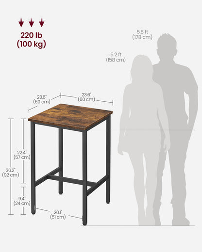 Pub Table, Bar Height Table, Counter Height Table, Square Table, Small Kitchen Table For 2, Short Table, Counter Height Bar Table, Small Bistro Table