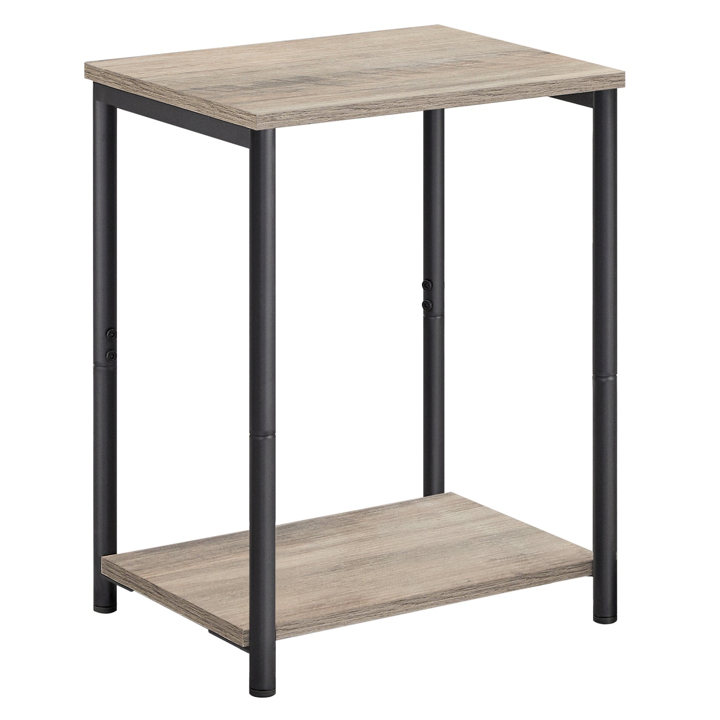 VASAGLE Side Table, Small End Table, Nightstand for Living Room, Bedroom, Office, Bathroom, Light Ivory and Matte Black