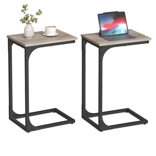 C-Shaped End Table