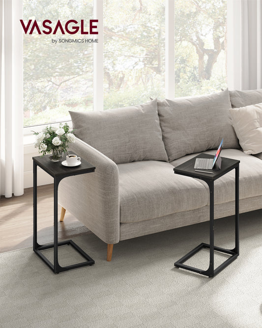 TV Trays Set Of 2 C Table Couch Side Table Set Of 2 C Shaped End Table Couch Tables That Slide Under