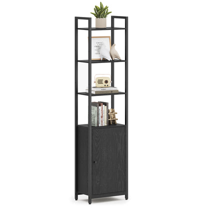 Combined Storage Rack, 6-Tier Large Capacity Bookshelf, Adjustable Shelves for Home