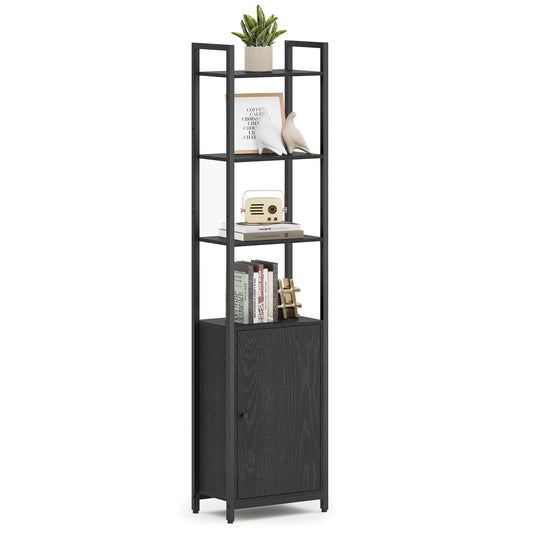 Combined Storage Rack, 6-Tier Large Capacity Bookshelf, Adjustable Shelves for Home