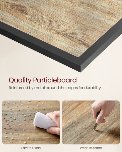 TV Stand, TV Console for TVs Up to 70 Inches, TV Table, 63 Inches Width, TV Cabinet with Storage Shelves, Steel Frame, for Living Room, Bedroom, Turquoise Brown and Black