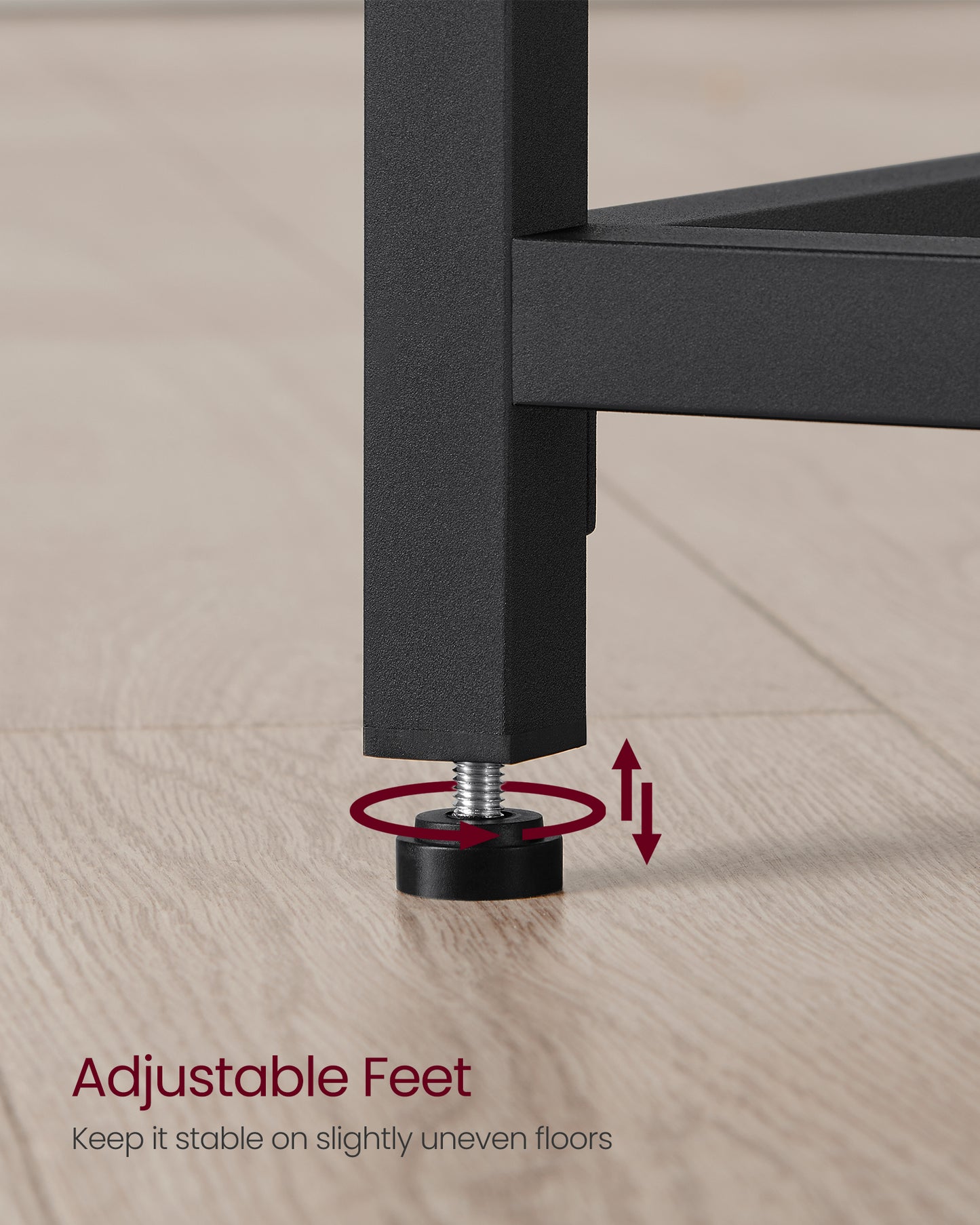 Industrial Style Computer Desk, Gaming Desk, Home Office Desk, Metal Frame, for Small Spaces A Sturdy Metal Frame Gaming, Black