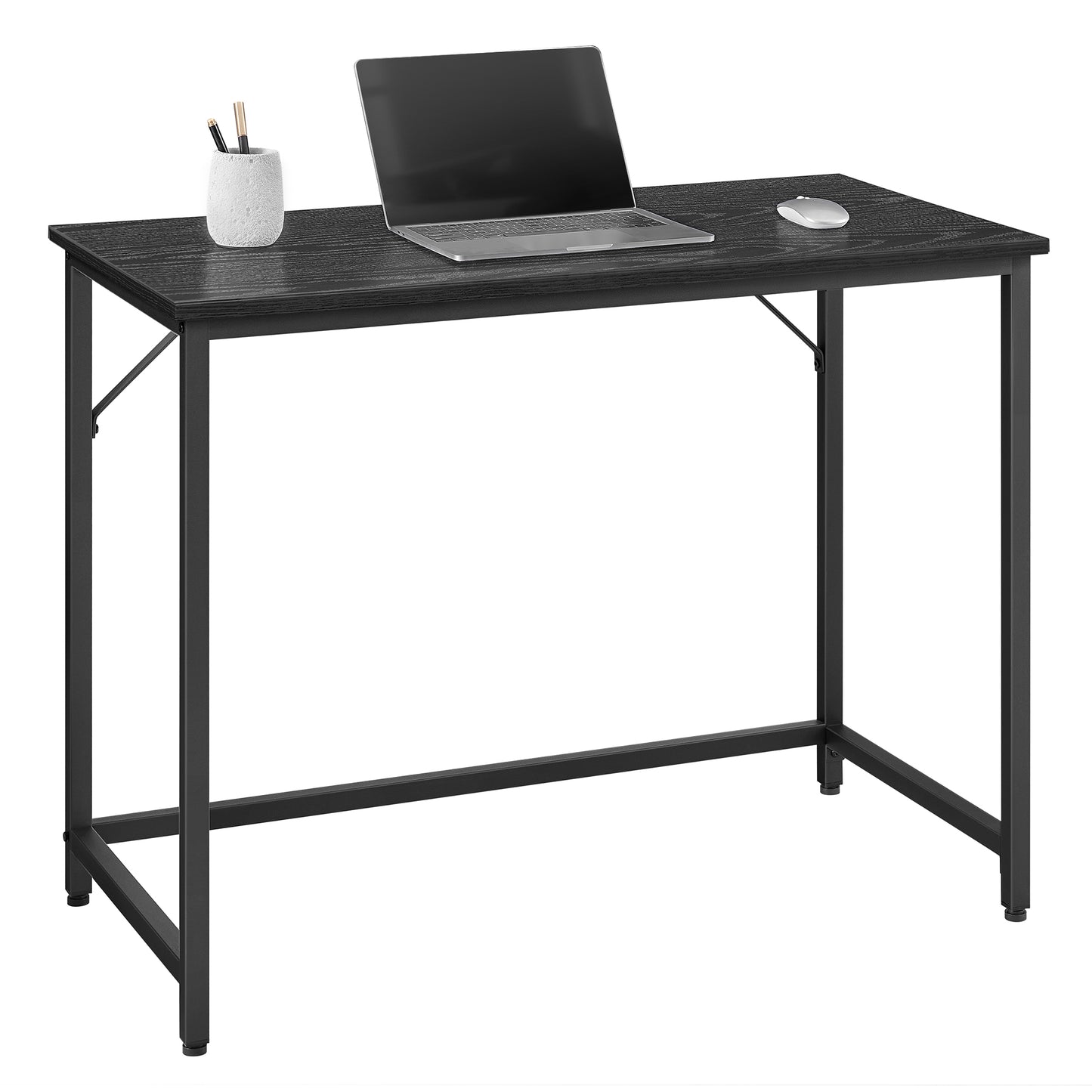 VASAGLE 39.4 Inch Computer Desk, Home Office Desk, Home Office Small Study Workstation, Simple Assembly, Steel Frame, 19.7”D x 39.4”W x 29.5”H, Black