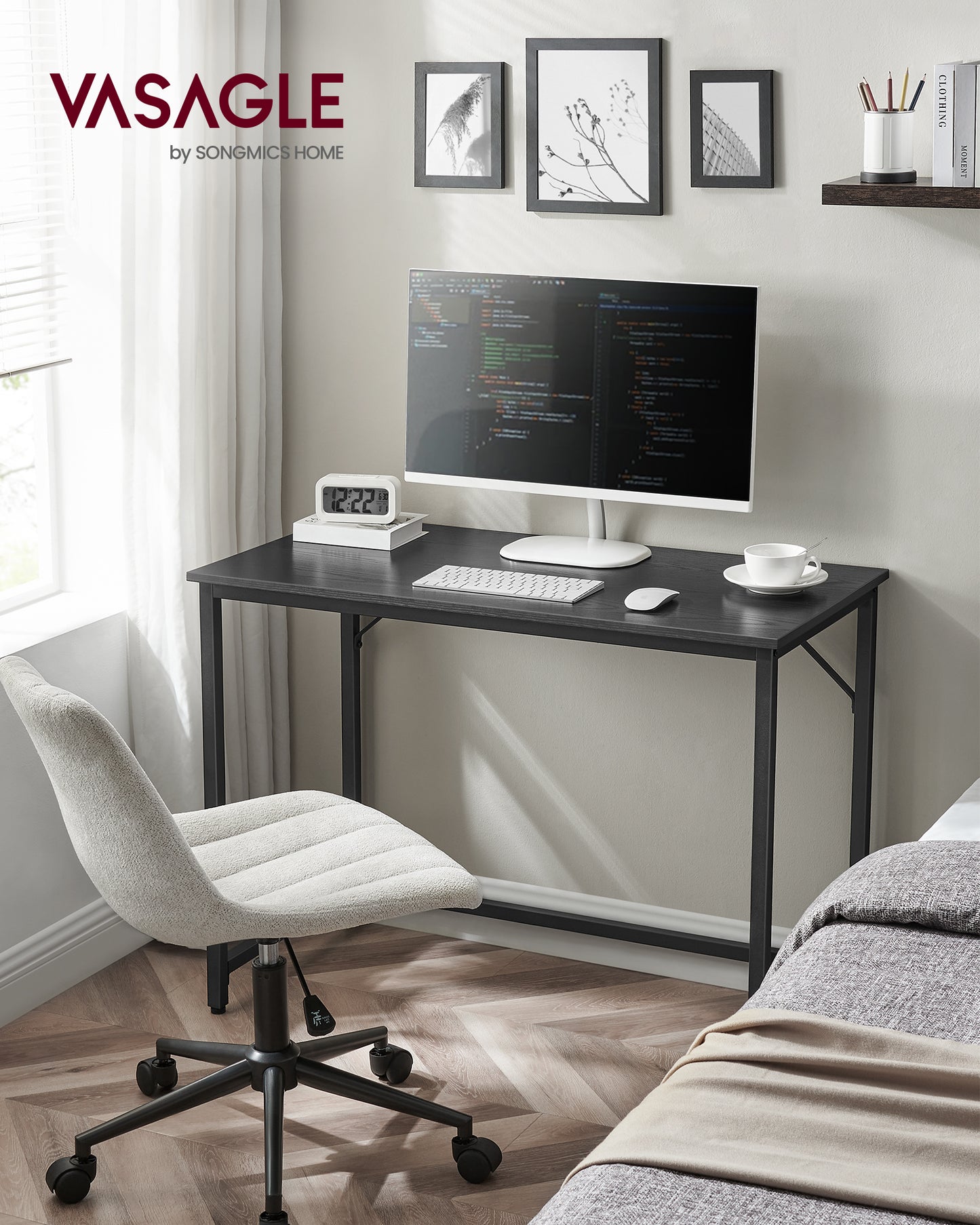 Industrial Style Computer Desk, Gaming Desk, Home Office Desk, Metal Frame, A Sturdy Metal Frame Gaming & Home Office Desk