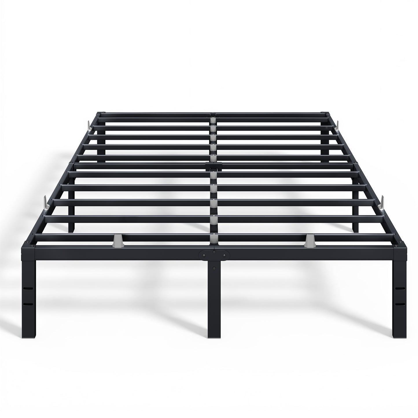 VASAGLE Full Metal Bed Frame 14 Inches Tall, 1100 lb Weight Capacity, No Box Spring Needed, with Under-Bed Storage, Easy Setup, Heavy-Duty Platform Bed, Mattress Retainers, Matte Black