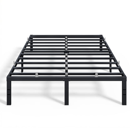 Ledrem Heavy Duty Full Bed Frame, 14" in Metal Bed Frame, 1100 lb Capacity, No Box Spring Needed, Under-Bed Storage, Easy Assembly, Mattress Retainers