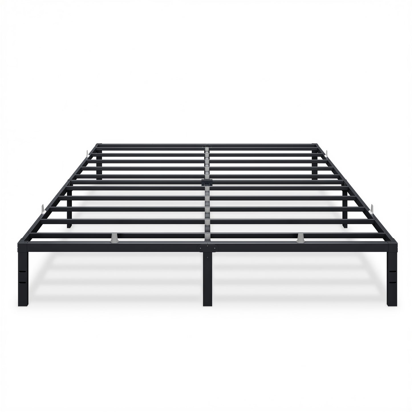 VASAGLE King Metal Bed Frame 14 Inches Tall, 1100 lb Weight Capacity, No Box Spring Needed, with Under-Bed Storage, Easy Setup, Heavy-Duty Platform Bed, Mattress Retainers, Matte Black