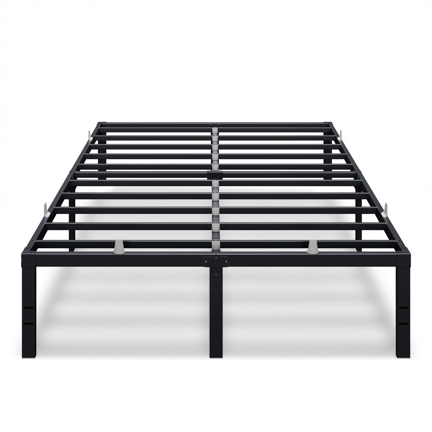 VASAGLE Full Metal Bed Frame 16 Inches Tall, 1100 lb Weight Capacity, No Box Spring Needed, with Under-Bed Storage, Easy Setup, Heavy-Duty Platform Bed, Mattress Retainers, Matte Black