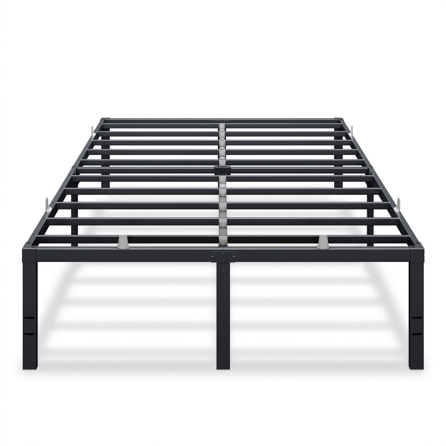 VASAGLE Full Metal Bed Frame 18 Inches Tall, 1100 lb Weight Capacity, No Box Spring Needed, with Under-Bed Storage, Easy Setup, Heavy-Duty Platform Bed, Mattress Retainers, Matte Black