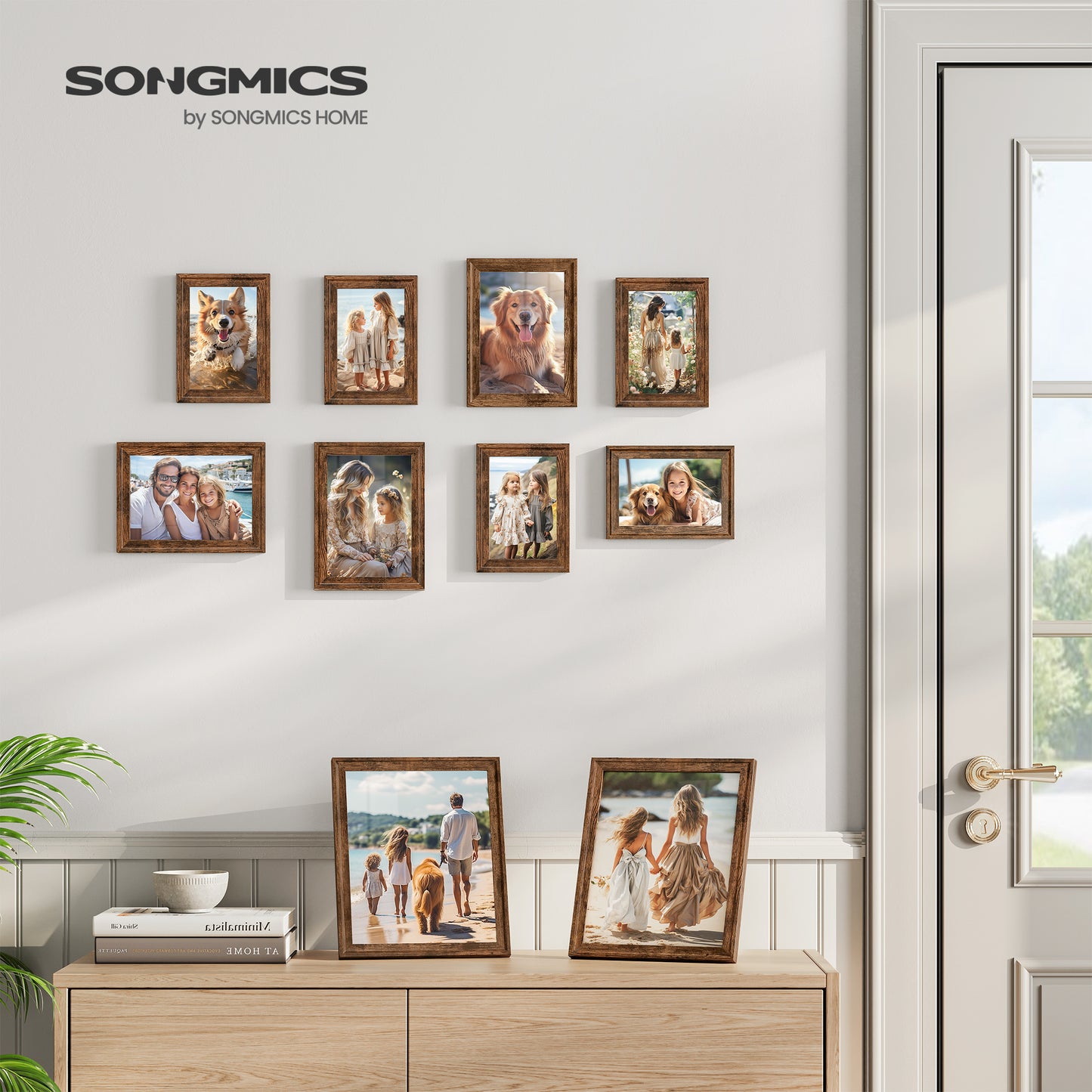 Picture Frames with 16 Mats, Set of 10 Collage Photo Frames