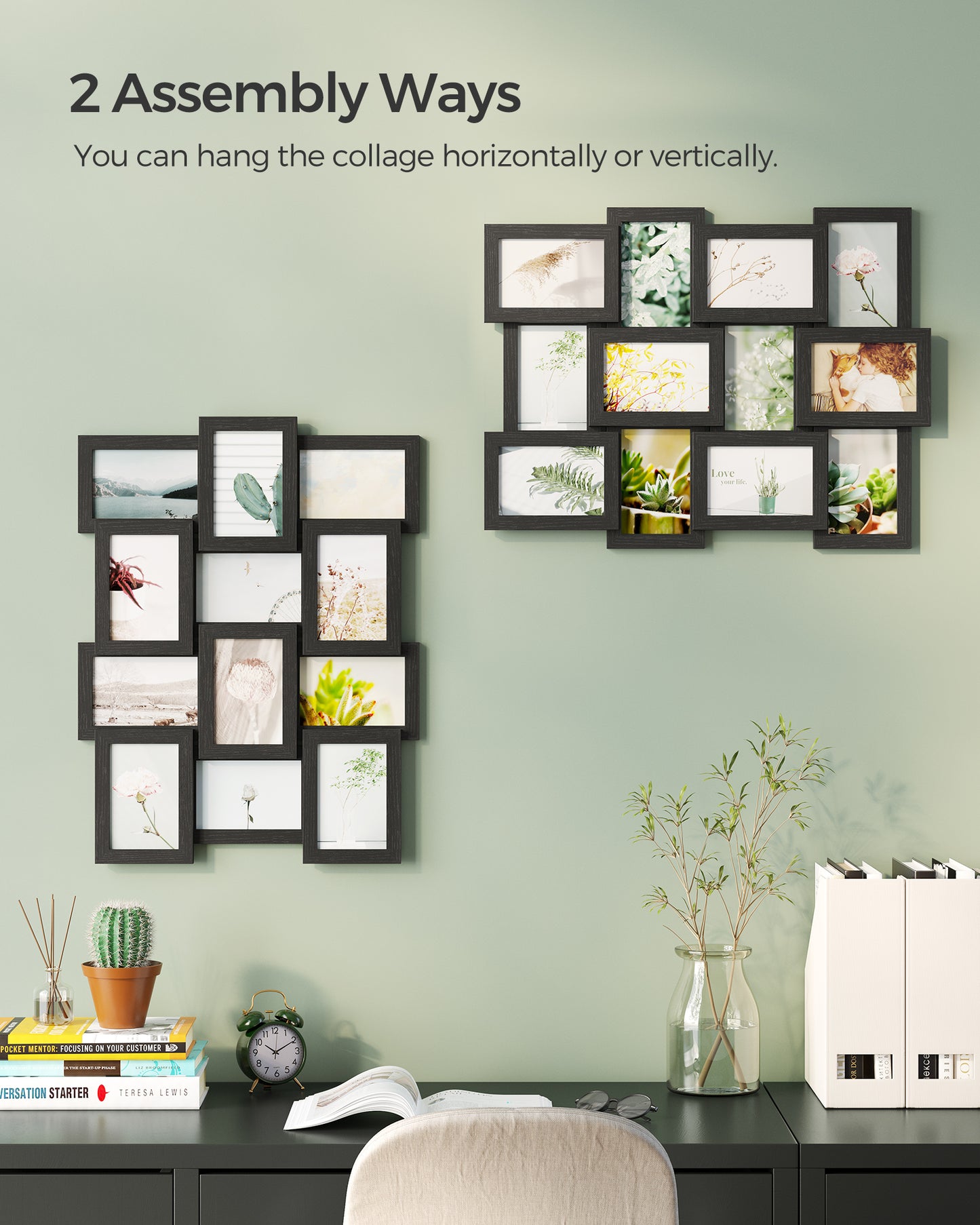 Set of 12 Collage Picture Frames, 4x6 for Wall Decor - Create a Stunning Family Gallery Display