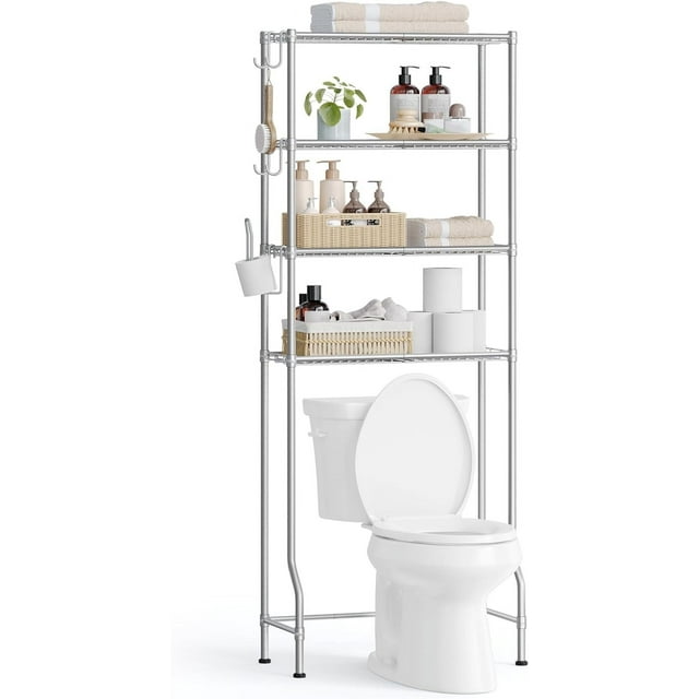 SONGMICS 4 Tier Over The Toilet Storage