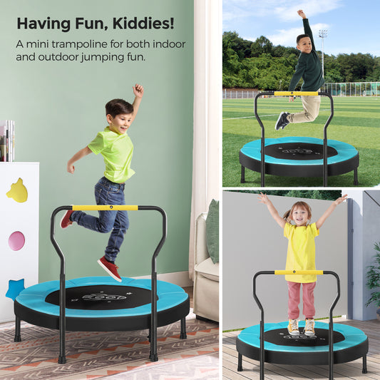 Trampoline for Kids, 3ft Mini Trampoline with Handlebar, 36"