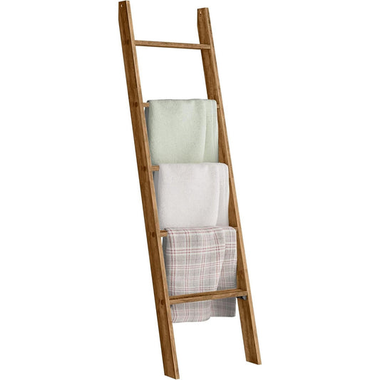 Blanket Ladder Decorative Farmhouse for The Living Room, 5-Tier Ladder Shelf, Ladder Rack for Storage and Decor