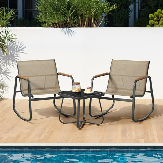 3-Piece Patio Furniture Set, Garden Coversation Set